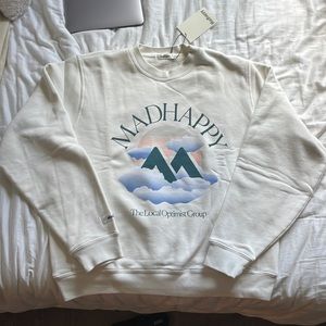 BNWT RARE Madhappy Outdoors Misty Fleece Crewneck Sweatshirt